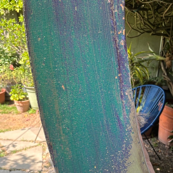 NBD Iridescent Sequin White Spaghetti Strap Dress - Picture 9 of 16